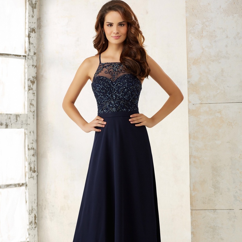 Mori Lee bridesmaid dress style 21506